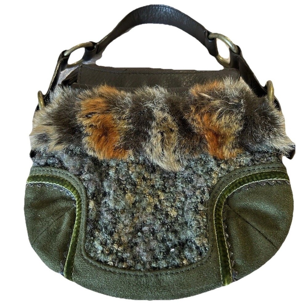 Retro Mod Chic Sondra Roberts Small Satchel Style Boho Colorful Handbag